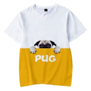 Men patterned Pug Hoodie