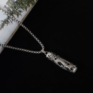 Dragon titanium steel necklace